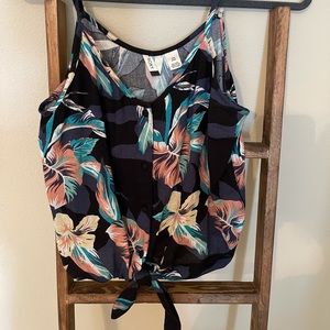 Roxy Become The Strappy One Crop Top NWOT